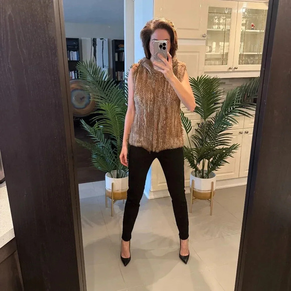 Women's Real Fur Vest, Rudsak, US XS/S - Picture 1 of 9